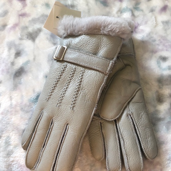 Surell 100% real shearling gloves - Picture 1 of 4